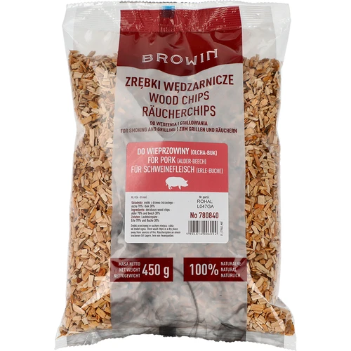 Rygeflis til røgning/grill, 70% elletræ + 30% bøg, 450 g, kl. 8