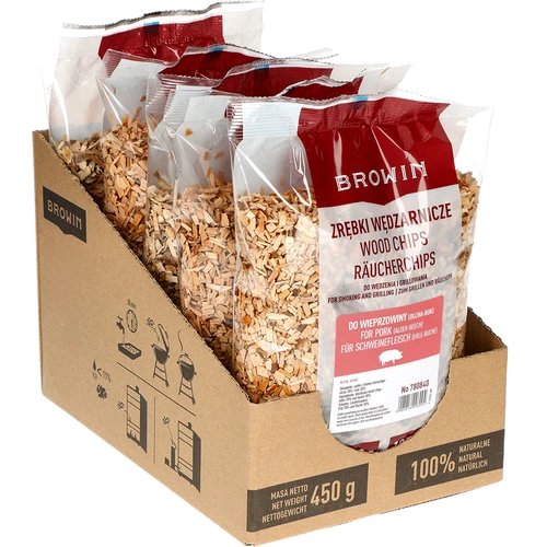 Rygeflis til røgning/grill, 70% elletræ + 30% bøg, 450 g, kl. 8 - 2