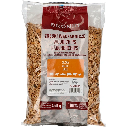 Rygeflis til røgning/grill, elletræ, 450 g, kl. 8