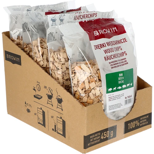 Rygeflis til røgning/grillning, bøg, 450 g, kl.10 - 2