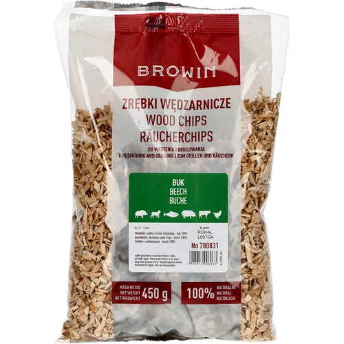 Rygeflis til røgning og grill, bøg, 450 g, klasse 2