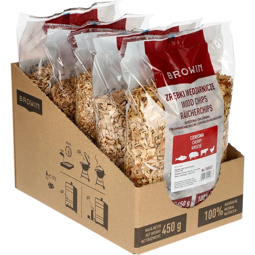 Rygeflis til røgning og grill, kirsebær, 450 g, klasse 8 - 2