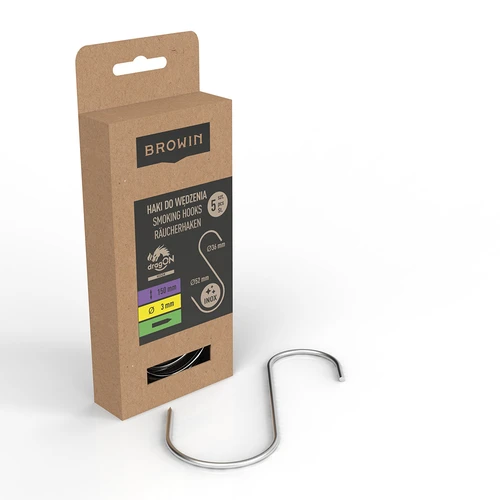 S-kroge til røgning – spidsede, 3 mm x 150 mm, 5 stk. - 2