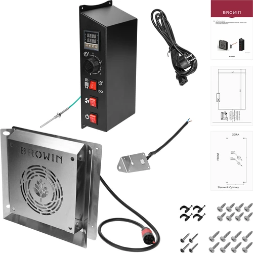 Sæt af elektriske moduler med digital controller - dragON 1,5 kW, til have røgeovne - 2