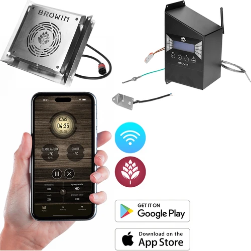 Sæt af elektriske moduler med Wi-Fi controller – dragON IQ 1,5kW, til have rygeovne  - 1 