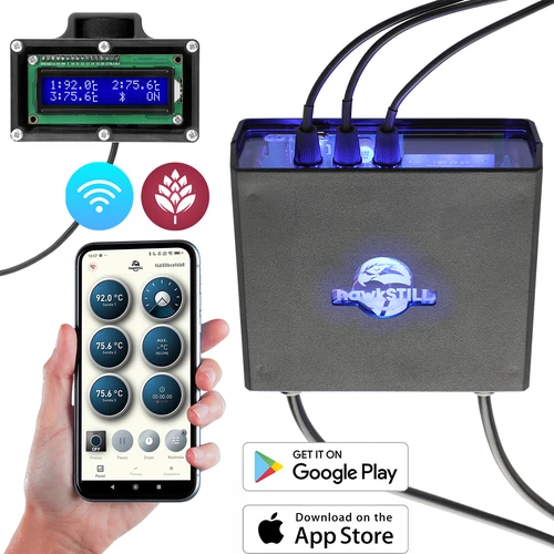 Sæt hawkSTILL Wi-Fi IQ – destillationstermometer med Wi-Fi og display