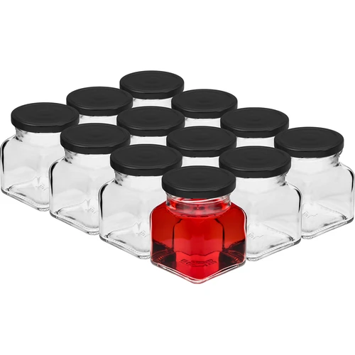 Sæt med 12 x 120ml krukke + 30 etiketter til krydderimærkning - 3