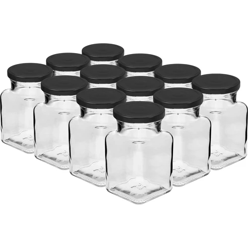 Sæt med 12 x 150 ml krukke + 30 etiketter til krydderimærkning - 2