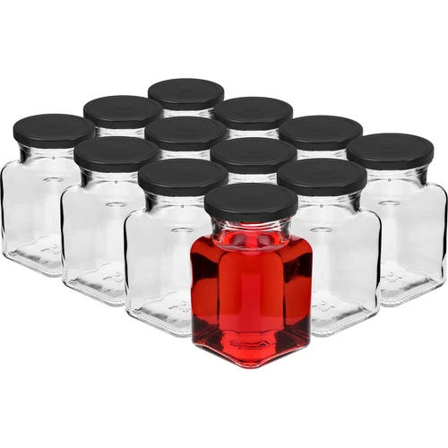 Sæt med 12 x 150 ml krukke + 30 etiketter til krydderimærkning - 3