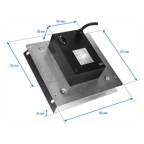 Sæt med elektriske moduler og Wi‑Fi-styring – dragON IQ 1,5 kW, til have-rygeovne - 6