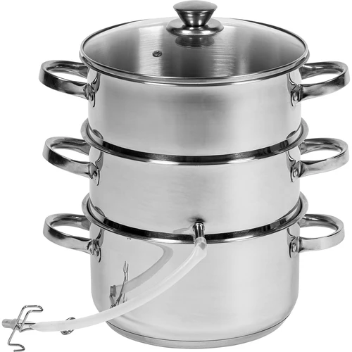 Saftkoger i rustfrit stål med dampindsats 5 L - 2