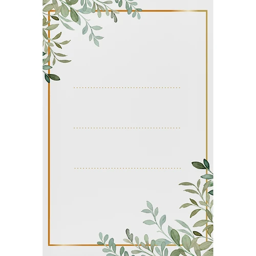 Selvklæbende etiketter 60 x 90 mm til flasker, krukker, gaver med blomsterdesign - 20 stk.  - 1 
