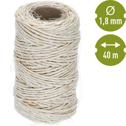 Sisal snor 1,8 mm/40 m/100 g - 4