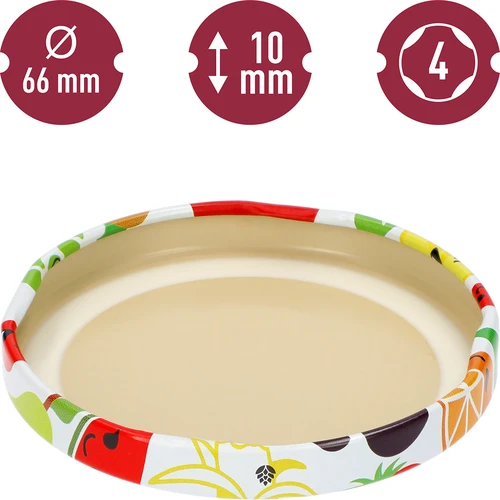 Skruelåg fi 66/4 frugter - løs - 4