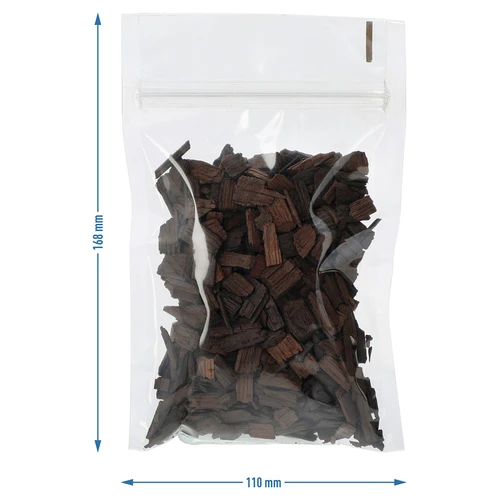 Stærkt ristede egetræ flager til aromatisering af alkohol (whisky, bourbon, brandy, cognac, øl), 50 g - 7