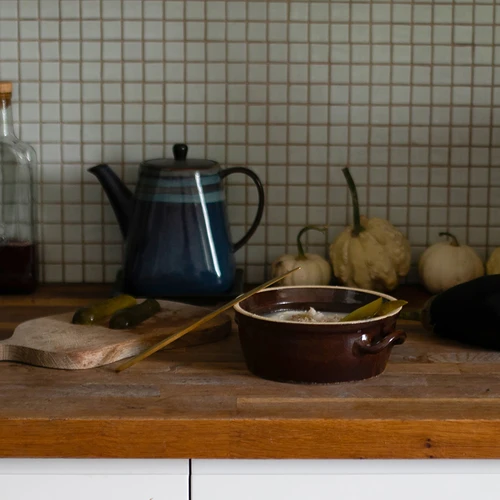 Stentøj - krukke 800ml til fedt med låg - 3