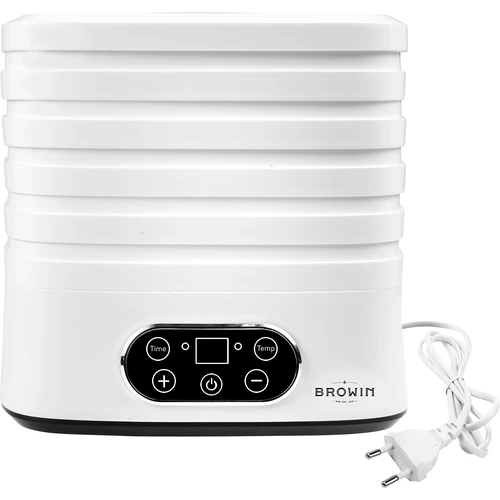 Svampetørrer, frugter, grøntsager og urter med temp regulering, 240W, hvid - 4