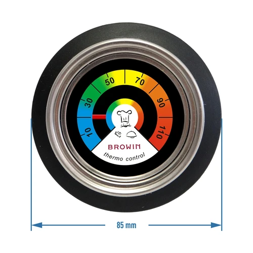 Termometer-greb til låg (0°C til +120°C) Ø8,5cm - 3