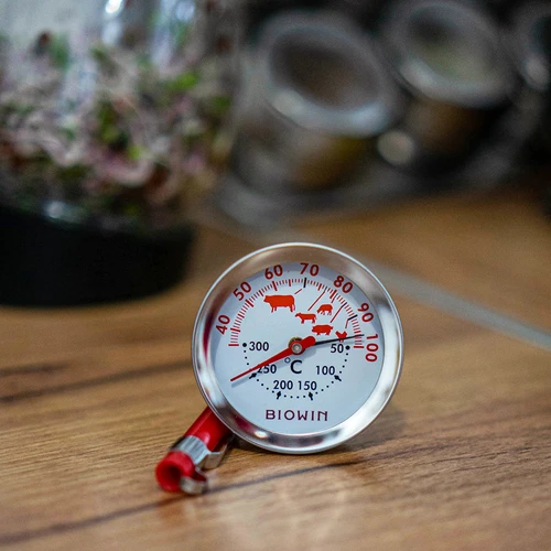 Termometer med dobbelt skala (30°C til 100°C) / (50°C til 300°C) 13,0cm - 4