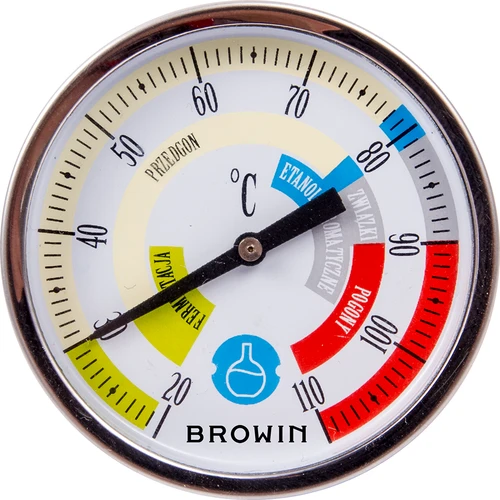 Termometer til destillation (+20°C til +110°C) 5,5cm - 2
