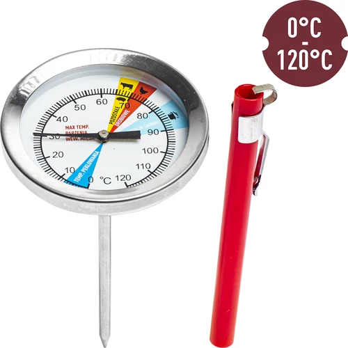 Termometer til skinkekoger 0,8 kg (0°C til +120°C) 9,0cm - 2