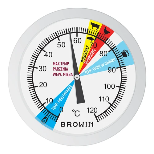 Termometer til skinkekoger 0,8 kg (0°C til +120°C) 9,0cm - 4