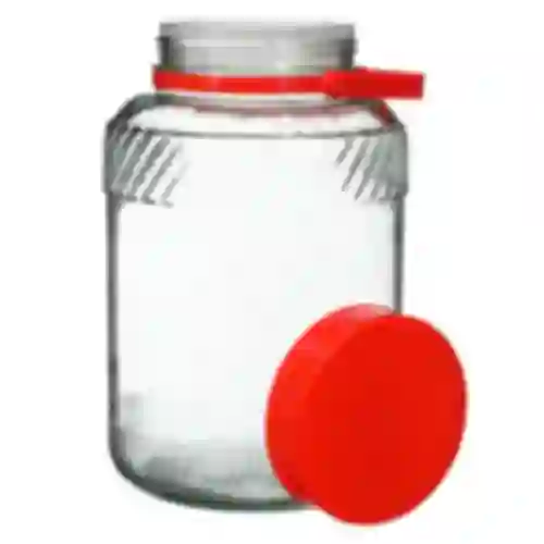 5 L krukke med plastiklåg