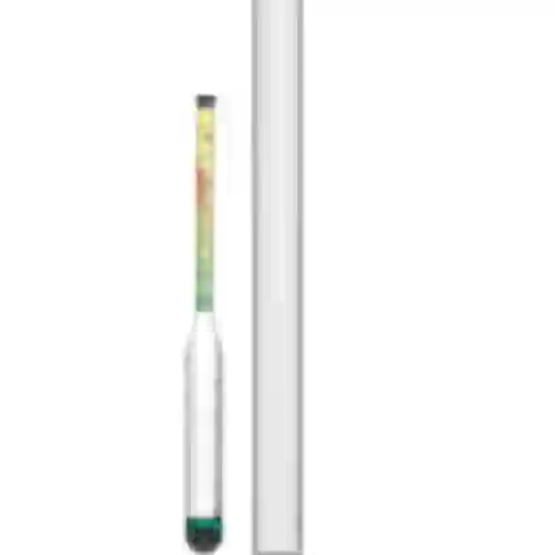Brudsikkert salinometer med reagensglas, måleområde: 0-300 g salt/L
