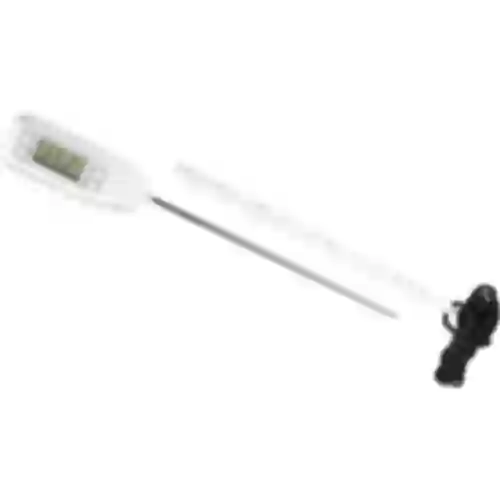 Elektronisk køkkentermometer (-50°C til +300°C) med etui, hvid