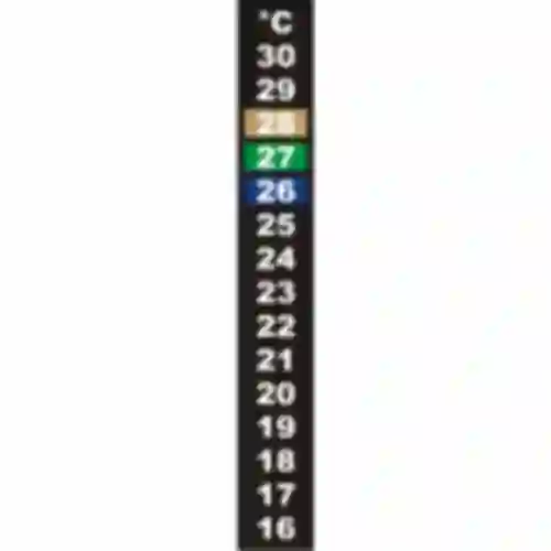 Flydende krystaltermometer (+16°C til +30°C) 13cm