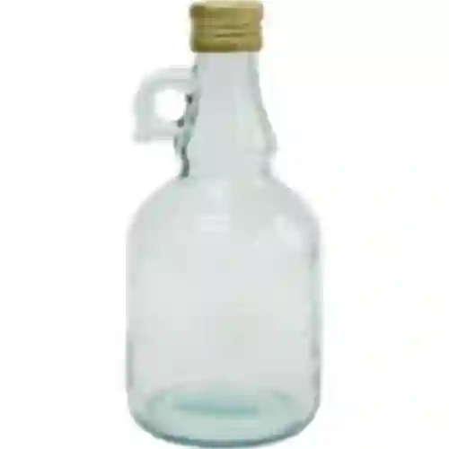 Gallone flaske uden flet, med skruelåg 0,5 L