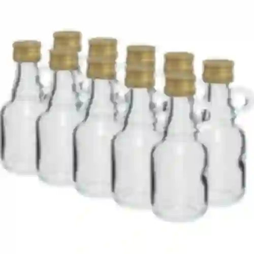 Galonflaske 40ml med låg - 10 stk.