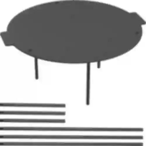 Grillpande, støbejern, ø 44 cm