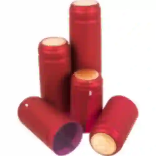 Hætter med perforering rød fi31mm 100stk.
