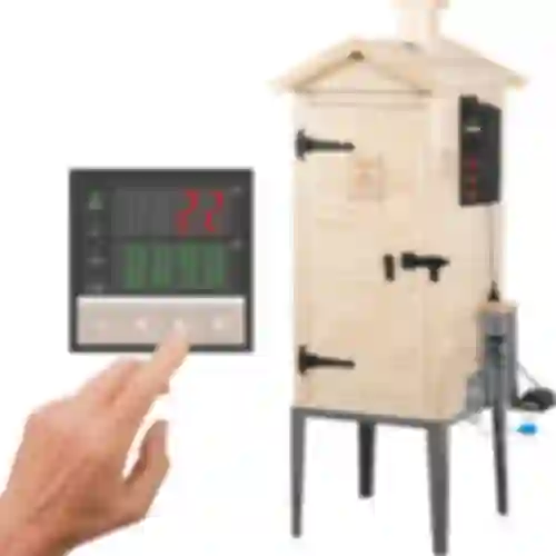 Have røghus i træ 200 L – dragON Wood 100E med elektrisk varmeelement og controller