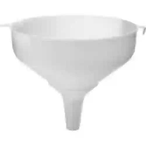 Hvid plasttragt fi 25cm
