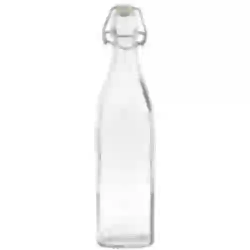 Kvadratflaske med hermetisk lukning 0,5 L