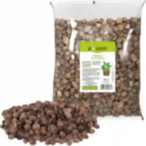 Leca til potteplanter, havebrug og skove i glas, 4-10 mm, 1L