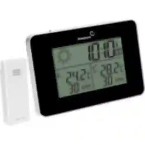 RCC vejrstation – elektronisk, trådløs, oplyst sensor, sort