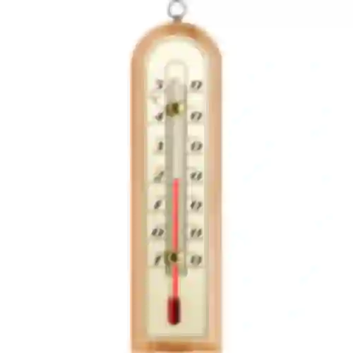 Rumtermometer med gylden skala (-10°C til +50°C) 16cm