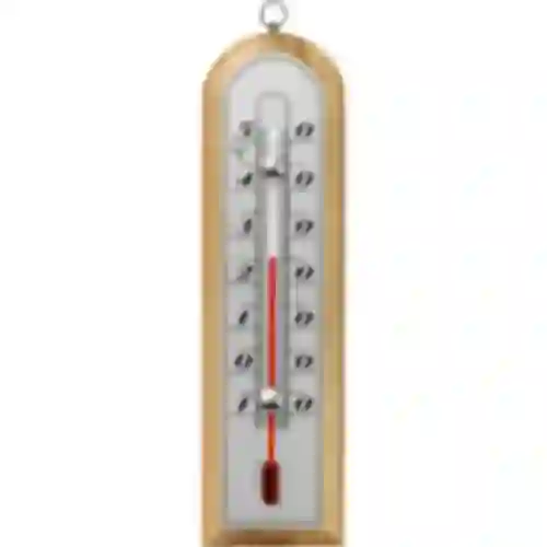Rumtermometer med sølvskala (-10°C til +50°C) 16cm mix