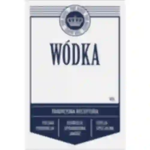 Selvklæbende etiketter 60x90 mm til flasker, vodka, hvide, 20 stk.