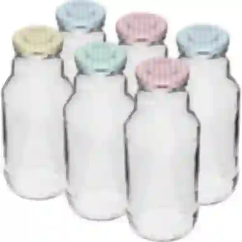 TO flaske til juice 330 ml med låg fi 43 - 6 stk.