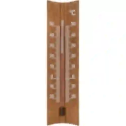 Trærumtermometer (-20 til +50°C), mørkebrun, 15cm