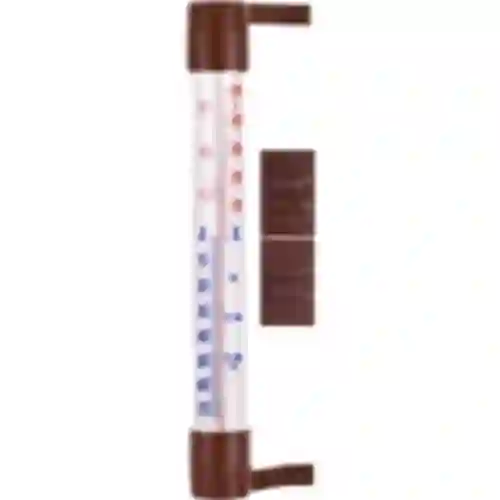 Udendørs termometer brun (-60°C til +50°C) 23cm