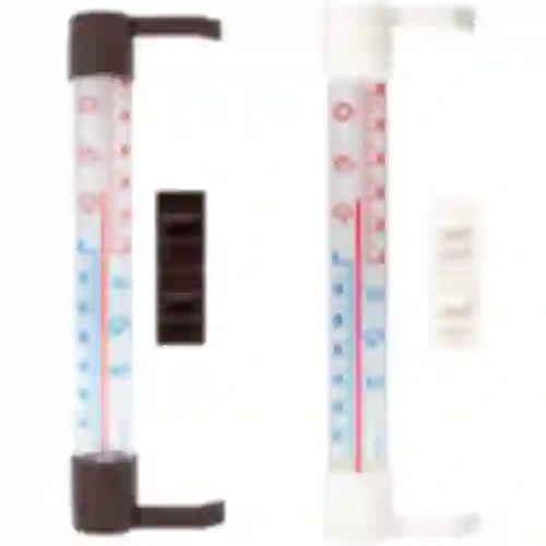 Udendørs termometer med transparent skala (-70°C til +50°C) 23cm mix