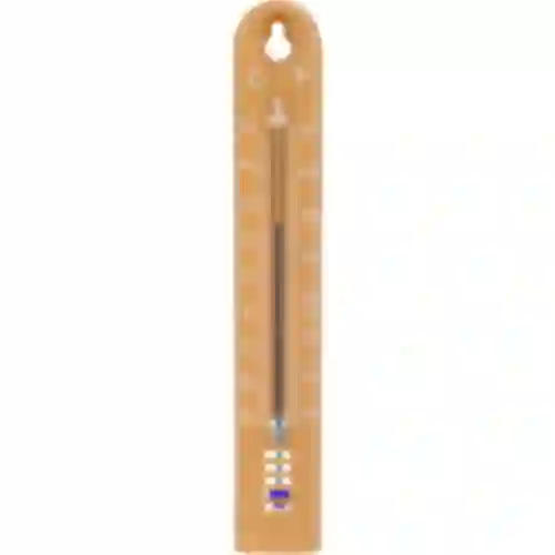 Universelt termometer (-30 til +50°C), 17 cm, lysebrun