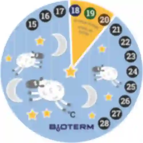 Værelse termometer, flydende krystal, børne Ø 11cm
