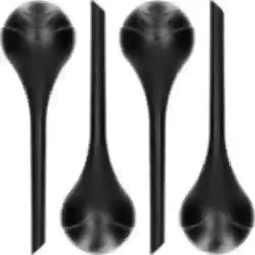 Vandingskugler til planter, sorte matte, 400 ml, 4 stk.