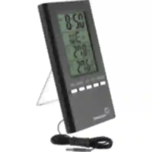 Vejrstation – elektronisk, sonde, sort